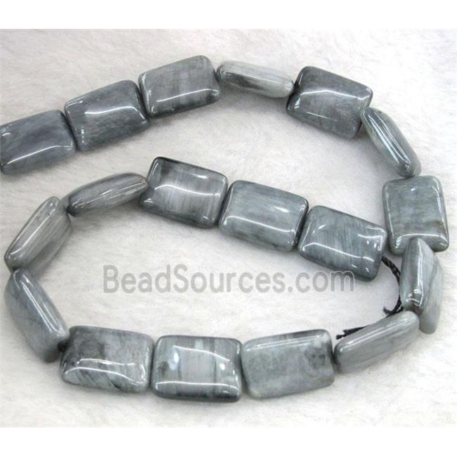 natural hawk Eye Stone beads, rectangle