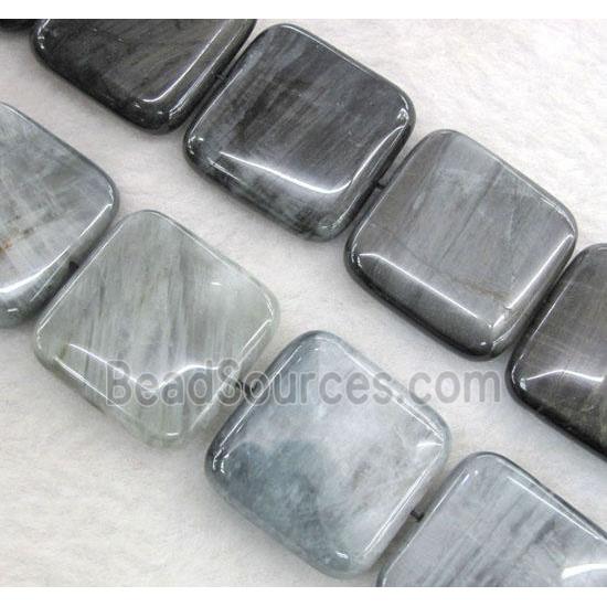 natural hawk Eye Stone beads, square