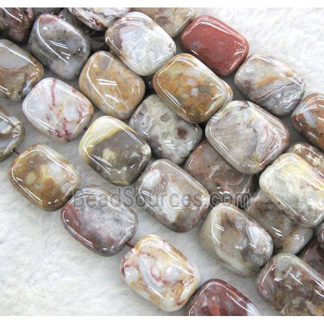 Bloodstone beads, rectangle