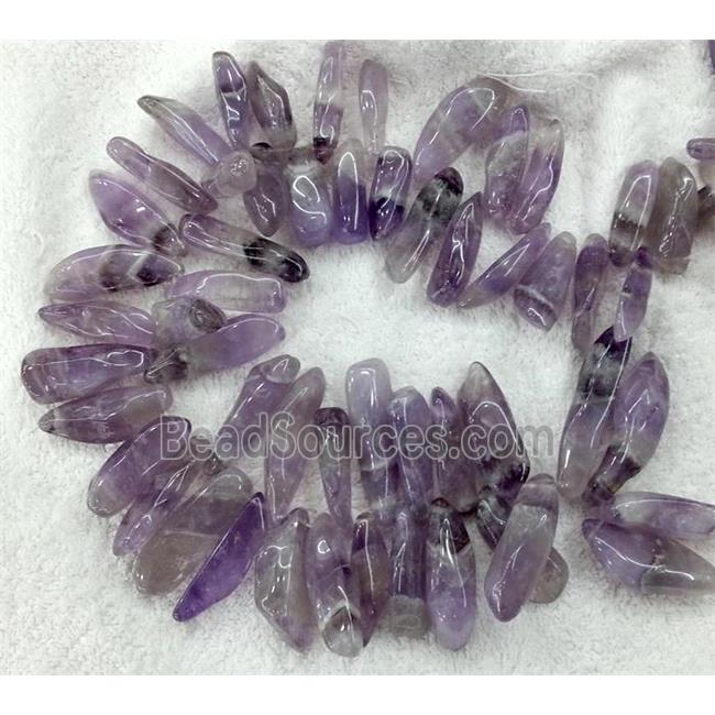 purple amethyst beads, freeform