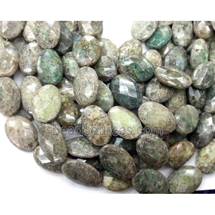 Australian Chrysoprase beads, faceted oval