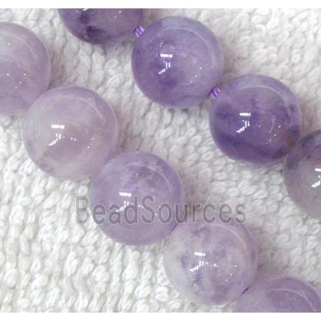 purple Chalcedony Beads, round, AA-grade