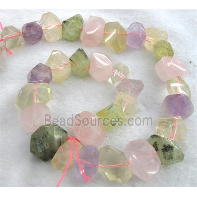 mix gemstone beads, freeform