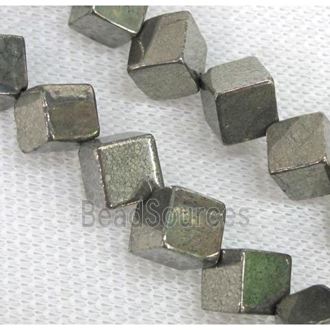 pyrite bead, cube