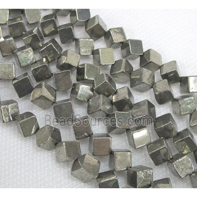 pyrite bead, cube