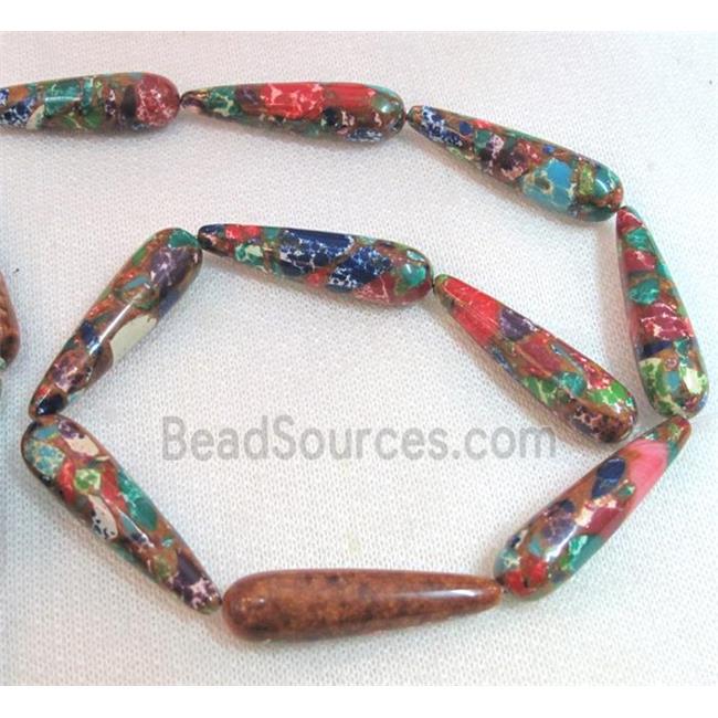 gemstone bead, teardrop