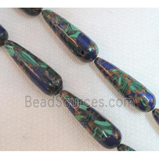 gemstone bead, teardrop