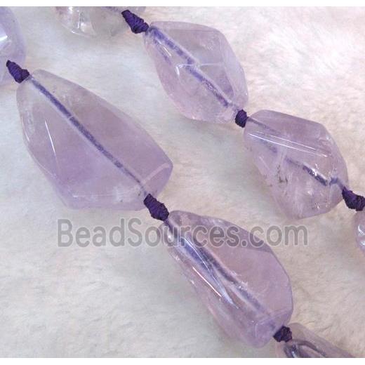 amethyst beads, freeform