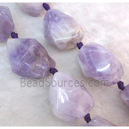 purple Chalcedony beads, freeform