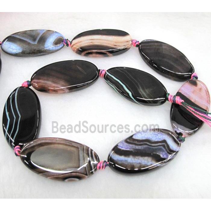 agate beads, oval