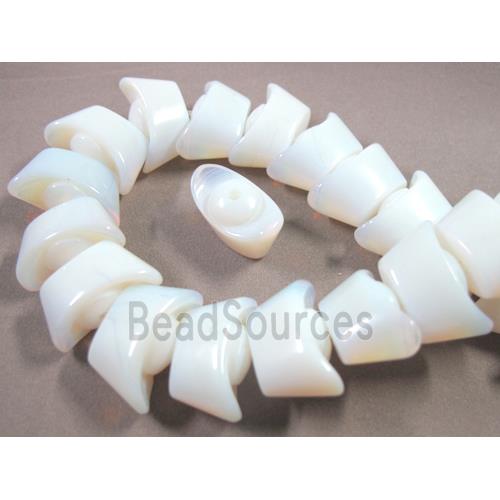 white opalite beads, yuanbao