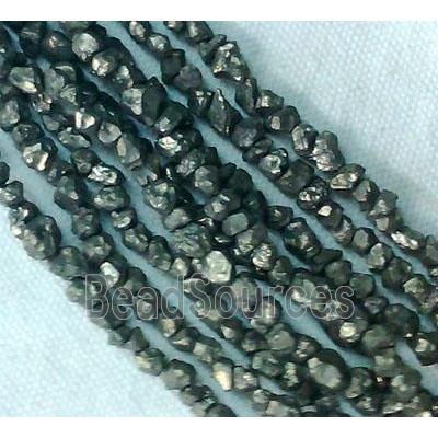 natural Pyrite Beads, erose