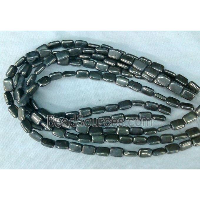 natural Pyrite Beads, rectangle