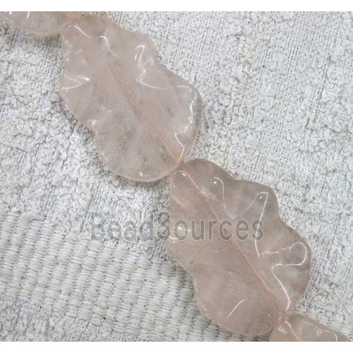 rose quartz bead, cucurbit