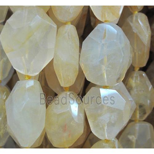 Natural Gold Rutilated Quartz Beads Freeform