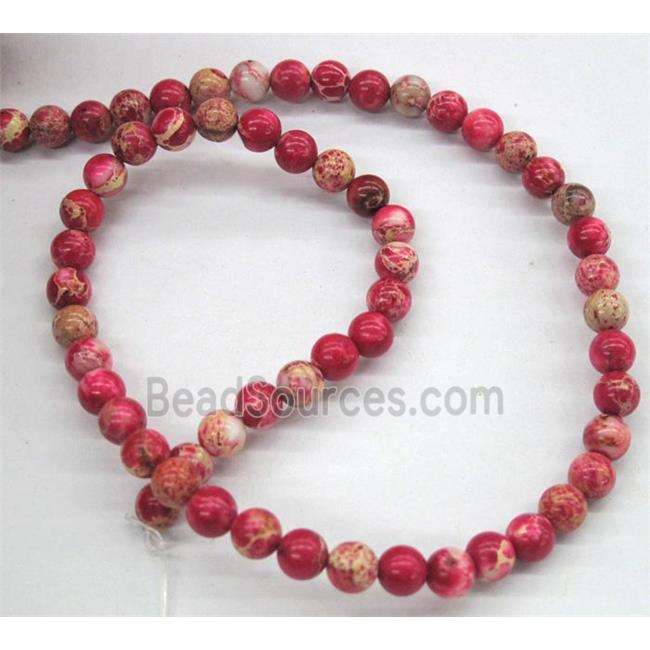 red Sea Sediment Jasper beads, round