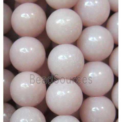 natural Chinese Pink Opal Stone Beads, round