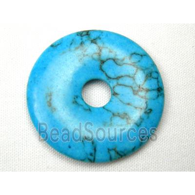 Natural Turquoise Dount Pendants