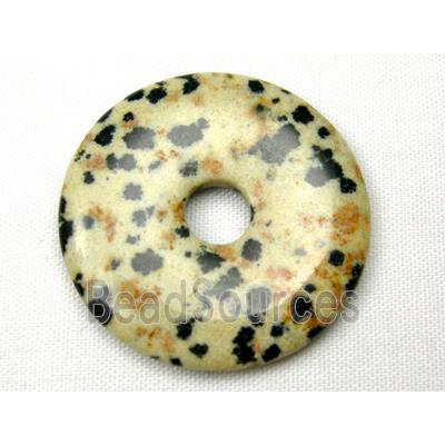 dalmatian Jasper Donut Pendants