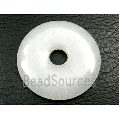 White Quartz Dount Pendants