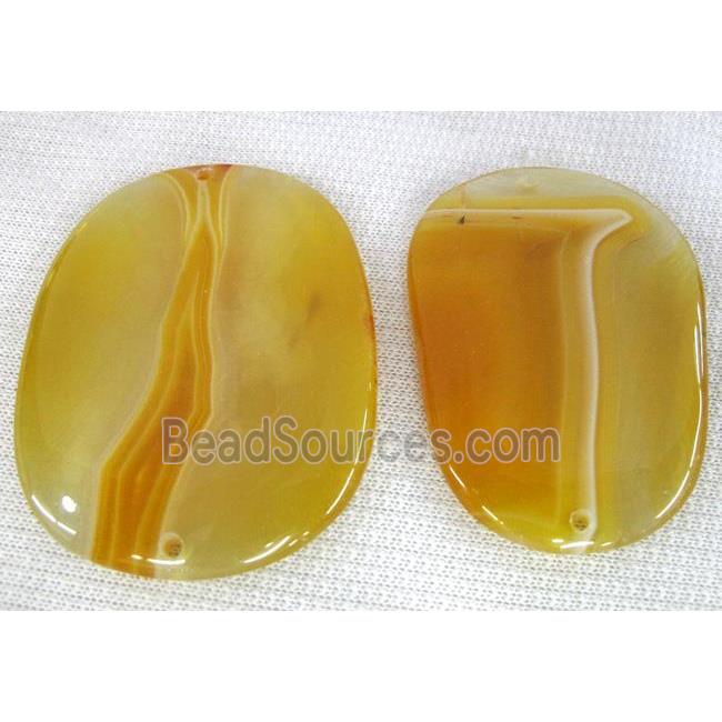 Natural agate stone pendant