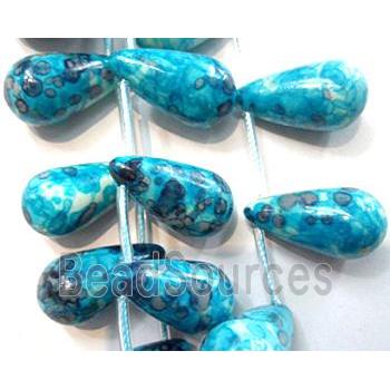 Rain colored stone bead, stability