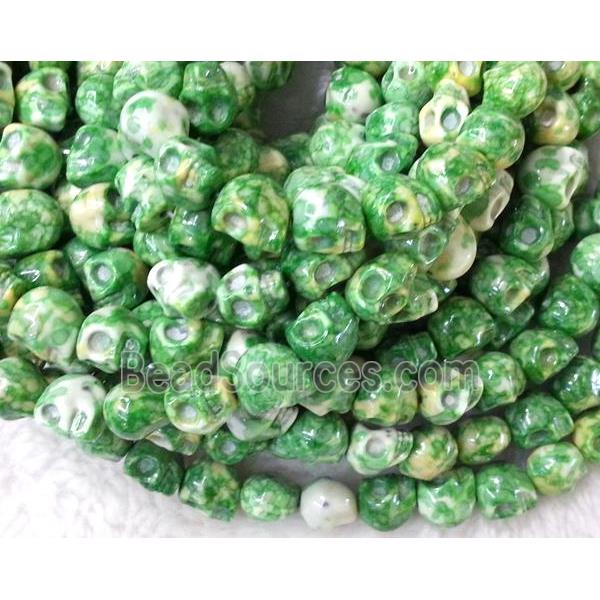 Rain Colored Stone Skull Beads, stability