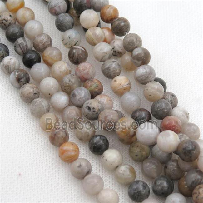 bamboo jasper bead, round