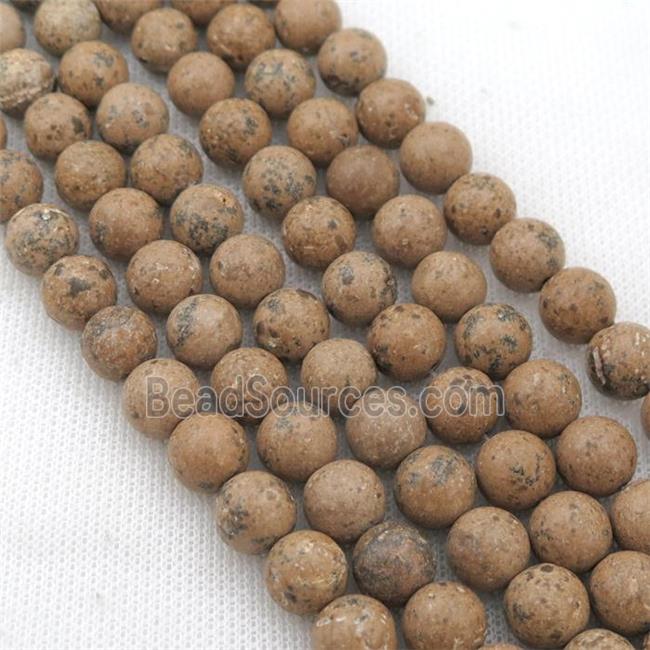 Chinese Picture Jasper Beads, round