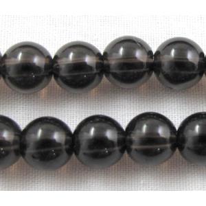 Smoky Quartz beads, Round