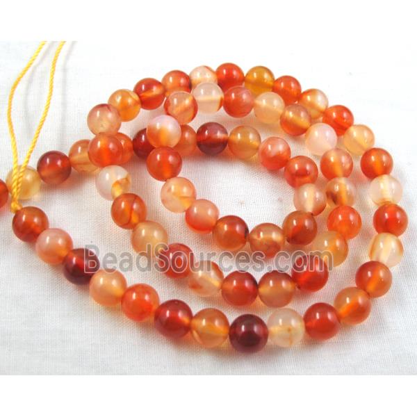 Carnelian Agate, AA Grade, Round