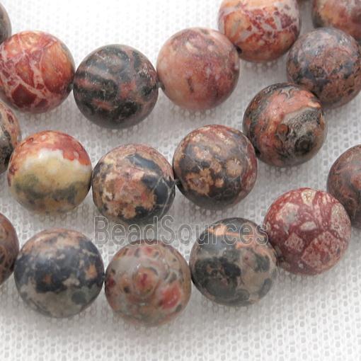 leopardskin jasper bead, round