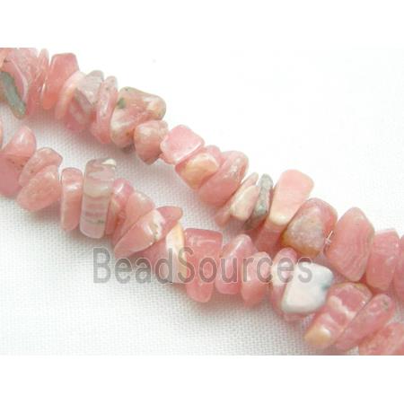 Natural Rhodochrosite Chips Beads Pink Freeform