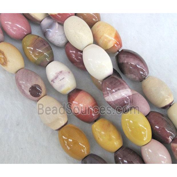 Mookaite jasper Beads, barrel