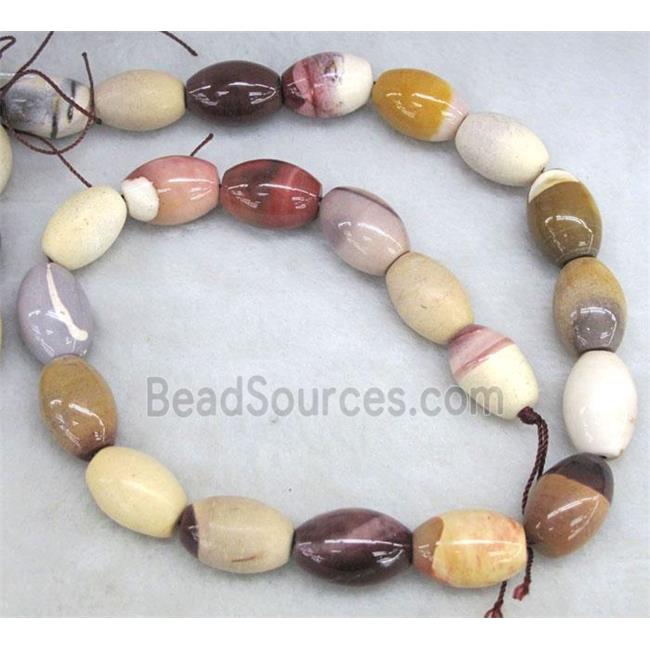 Mookaite jasper Beads, barrel