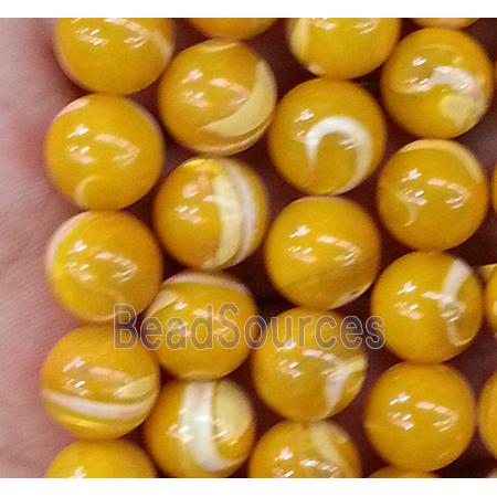 natural Tridacna Shell Beads, round