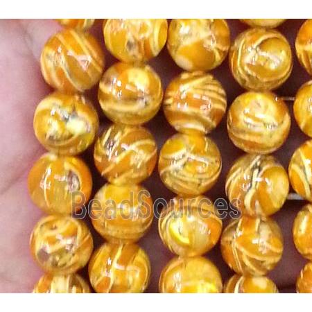 Tridacna Shell Beads, round