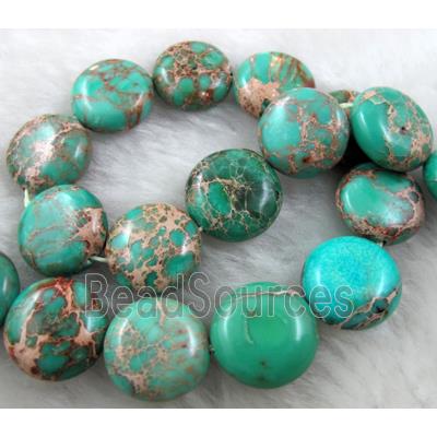 green Sea Sediment Jasper, flat round