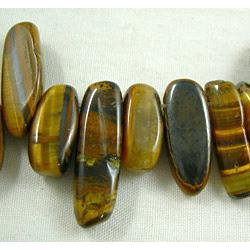 Tiger eye beads, Erose Chip