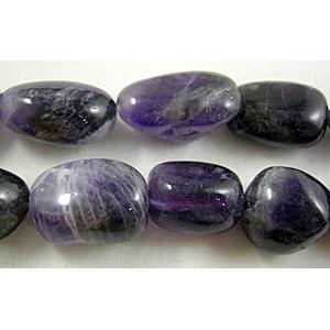 Amethyst beads, Erose Chip