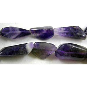 Amethyst beads, Erose Chip