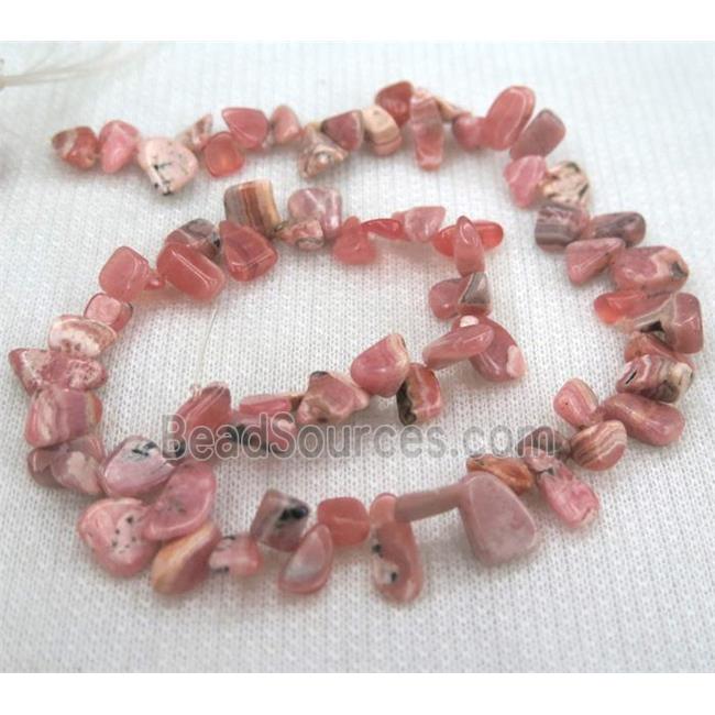 Pink Rhodochrosite Chips Beads Freeform