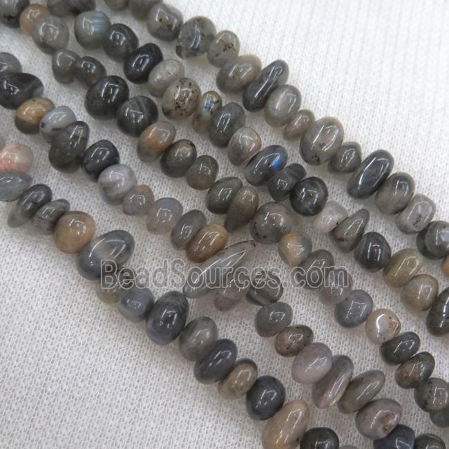 labradorite beads, chip, freeform