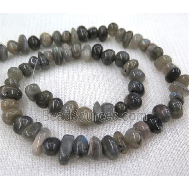 labradorite beads, chip, freeform