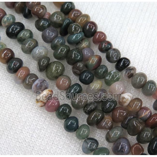 Indian agate chips bead, freeform