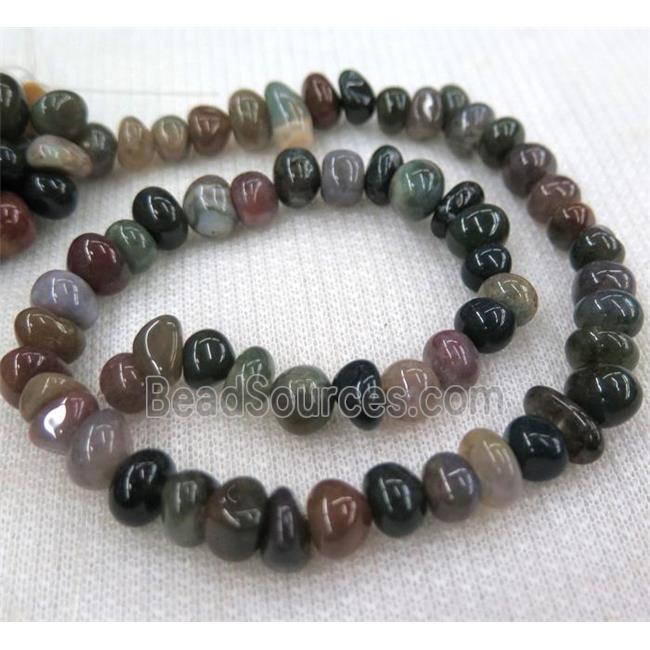 Indian agate chips bead, freeform