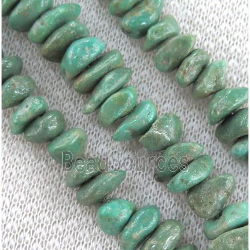 natural turquoise bead chips, freeform