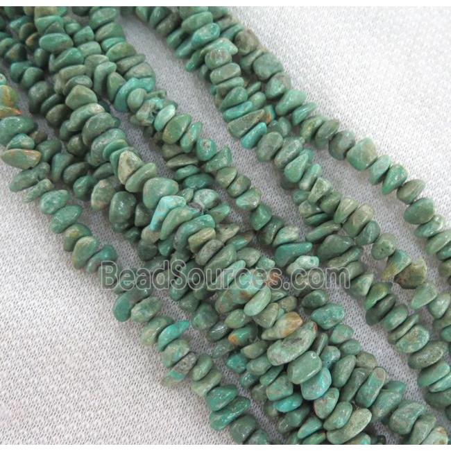 natural turquoise bead chips, freeform