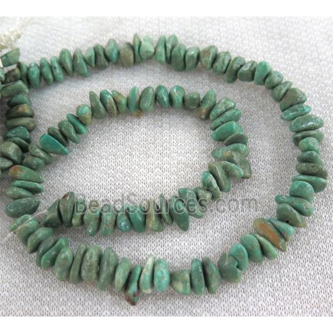 natural turquoise bead chips, freeform