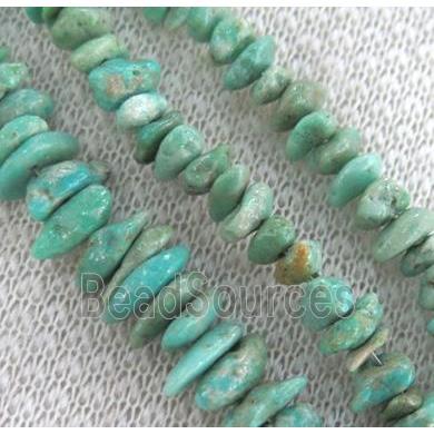 natural turquoise bead chips, freeform